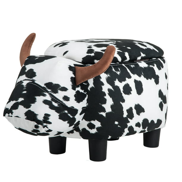 Upholstered Animal Shaped Ottoman Ride-on Footrest Stool Rest Seat TOY Kids New 
